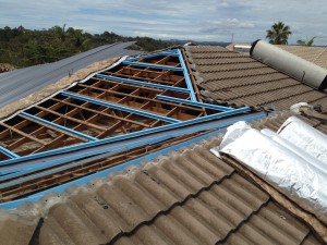 Batten Set out for tile to iron roofing conversion